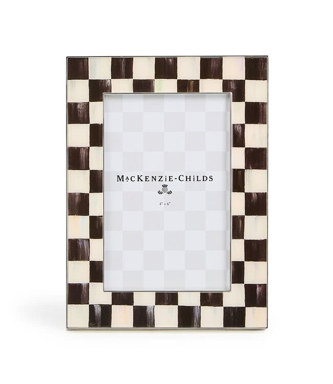 MACKENZIE CHILDS Courtly Check Silver Plated Frame