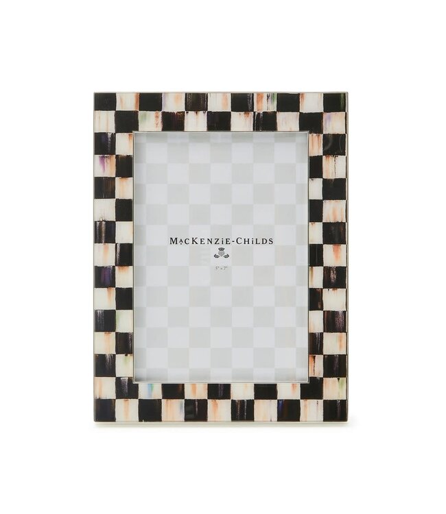 MACKENZIE CHILDS Courtly Check Silver Plated Frame