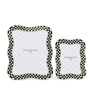 MACKENZIE CHILDS Wavy Check Silver Plated Frame
