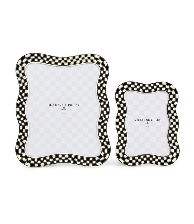 MACKENZIE CHILDS Wavy Check Silver Plated Frame-sold individually