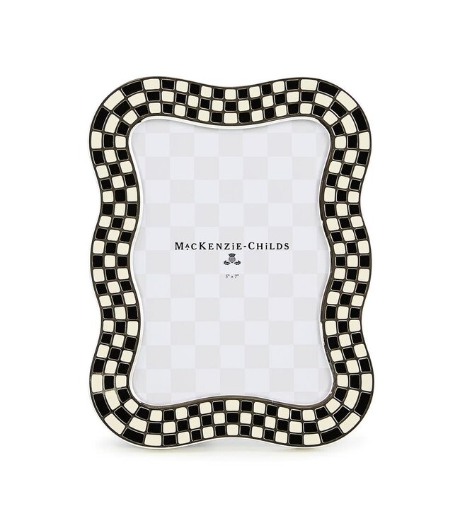 MACKENZIE CHILDS Wavy Check Silver Plated Frame-sold individually