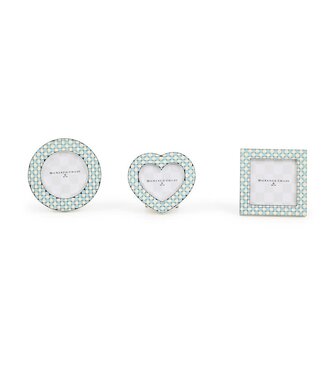 MACKENZIE CHILDS Celebrate Baby Blue Frames - Sold as Set