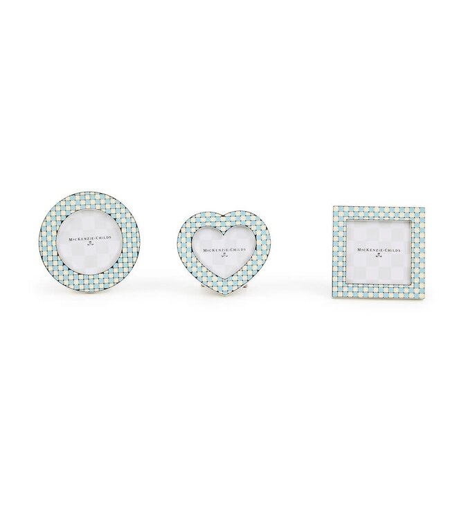 MACKENZIE CHILDS Celebrate Baby Blue Frames - Sold as Set