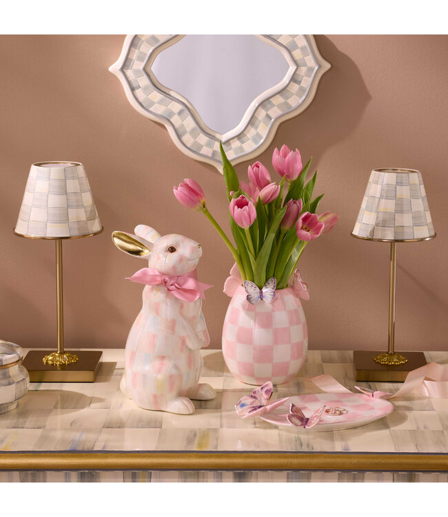 MACKENZIE CHILDS Sterling Check LED Rechargeable Cafe Table Lamp