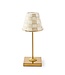 MACKENZIE CHILDS Mocha Check LED Rechargeable Cafe Table Lamp
