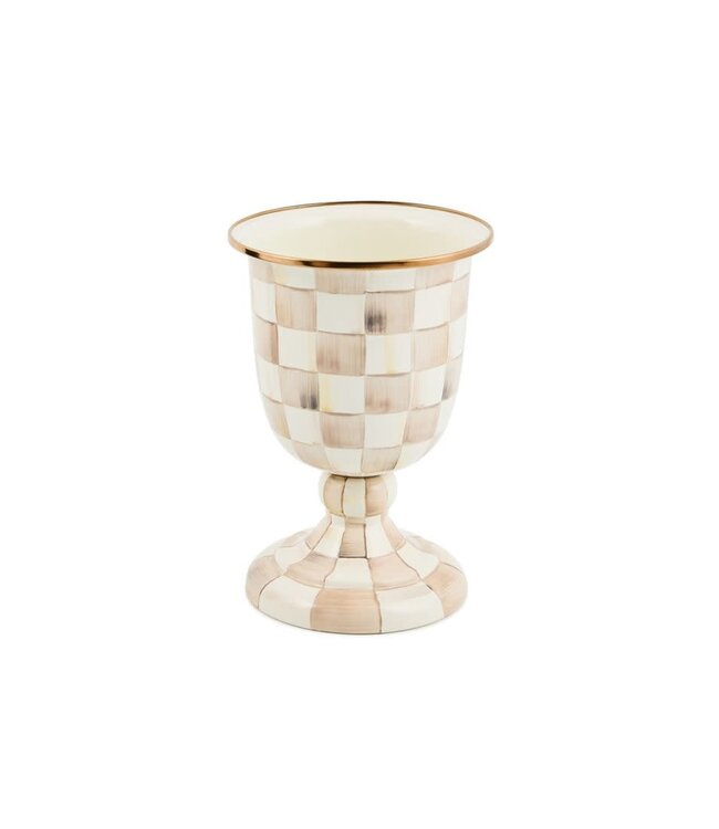 MACKENZIE CHILDS Check Pedestal Vase
