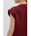 Olivia Solid Crewneck Sweater Knit Muscle Tee Top