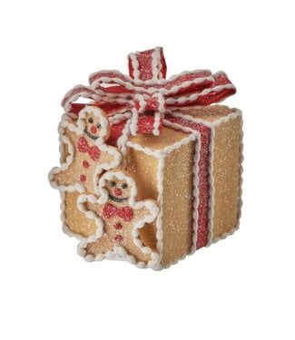 5” Gingerbread Gift Box Ornament