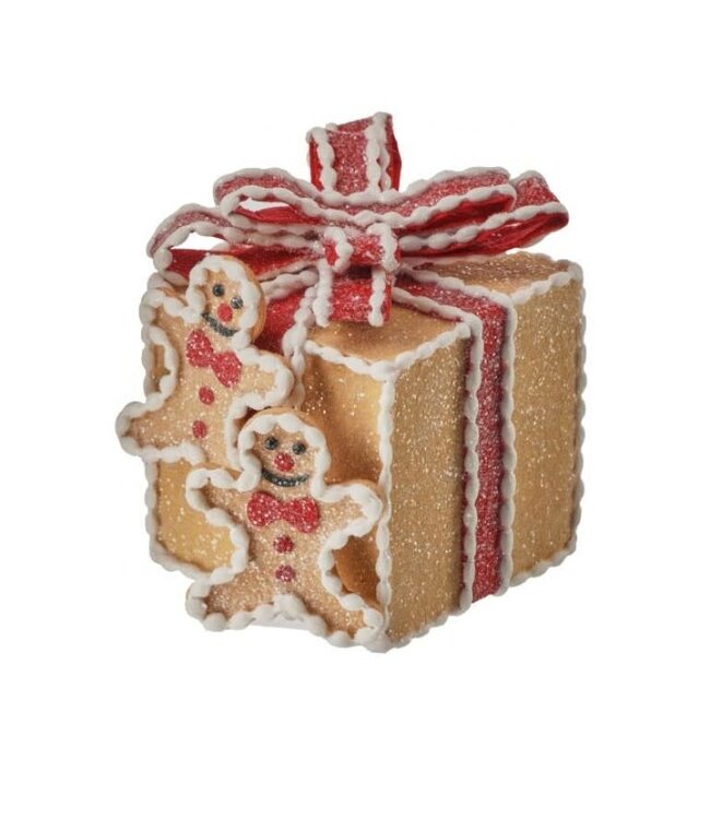 5” Gingerbread Gift Box Ornament