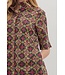 Ava Geometric Print Short Sleeve Midi Dress
