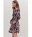Luna Geometric Print ¾ Sleeve Mini Dress