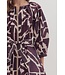 Luna Geometric Print ¾ Sleeve Mini Dress