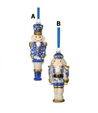 6.5" Glass Toy Soldier Ornament