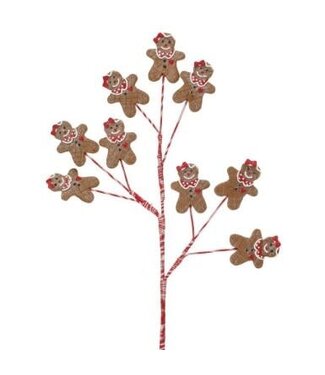 22" Cdough Gingerbread Man Spray