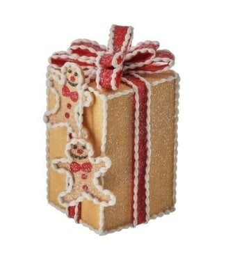 8" Gingerbread Gift Box Ornament