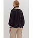 Ellie Solid Long Sleeve Knit Top