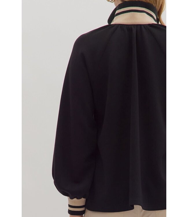 Ellie Solid Long Sleeve Knit Top