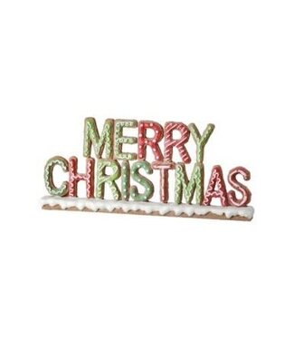 Resin “Merry Christmas” Gingerbread