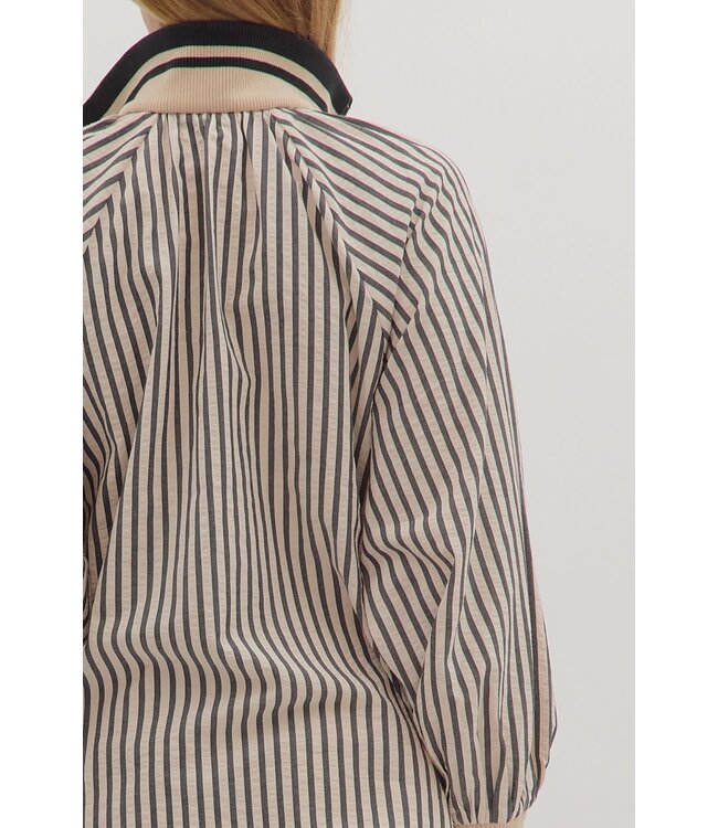 Madison Striped Long Sleeve Top