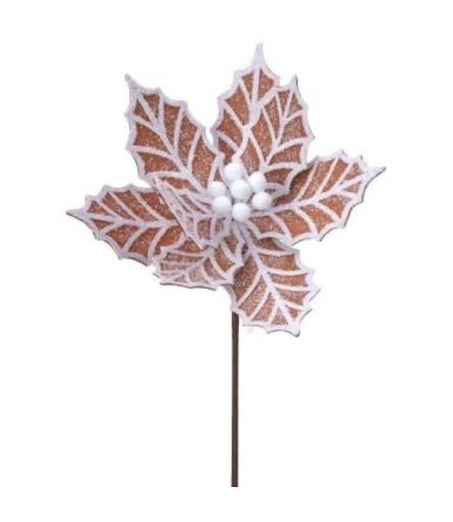 Gingerbread Poinsettia Stem