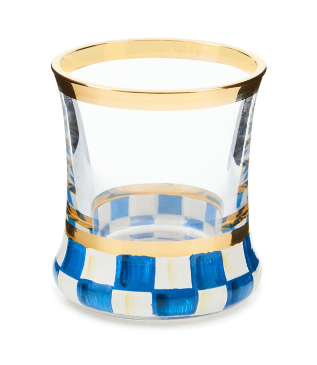 MACKENZIE CHILDS Check Shot Glass