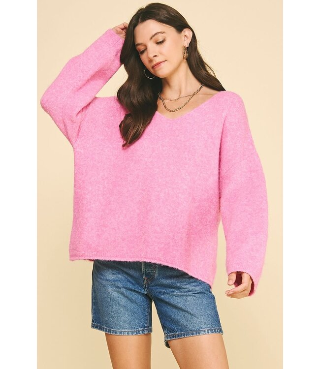 Gail Soft Yarn Knit Sweater