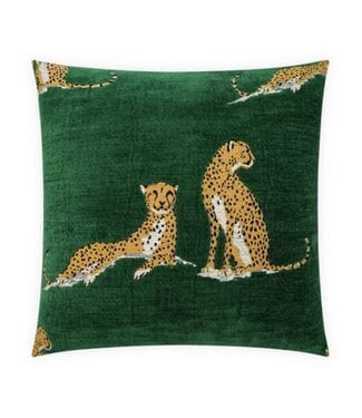 Big Iris Pillow Emerald