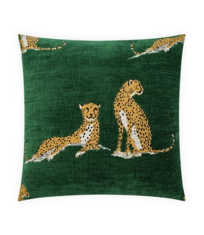 Big Iris Pillow Emerald