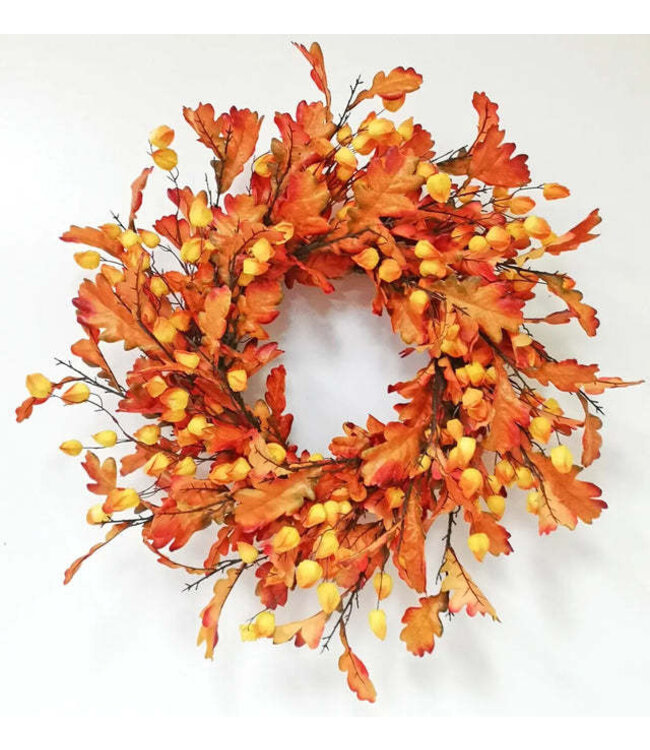 Oak & Lantern Wreath