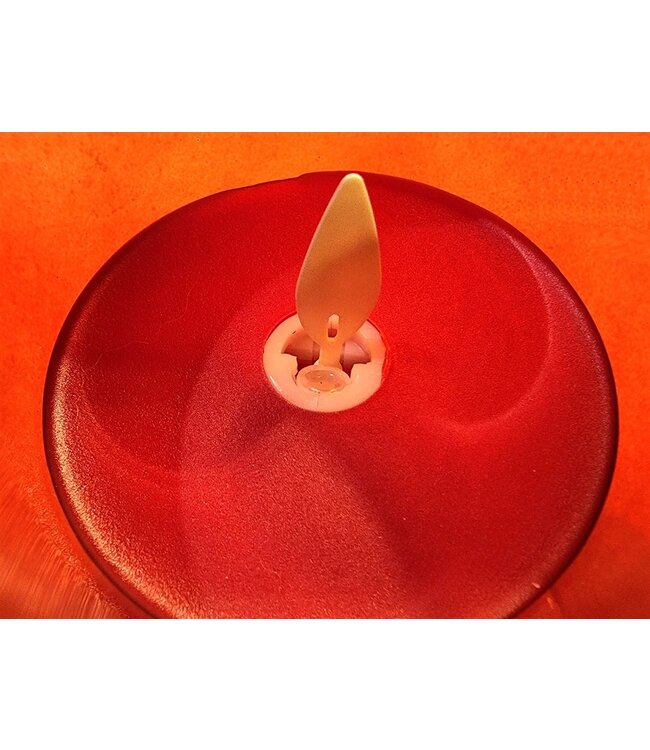 Moving Flame LED Glass Pillar - Sold Individually