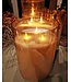 8in Glass Candle 3 Wick