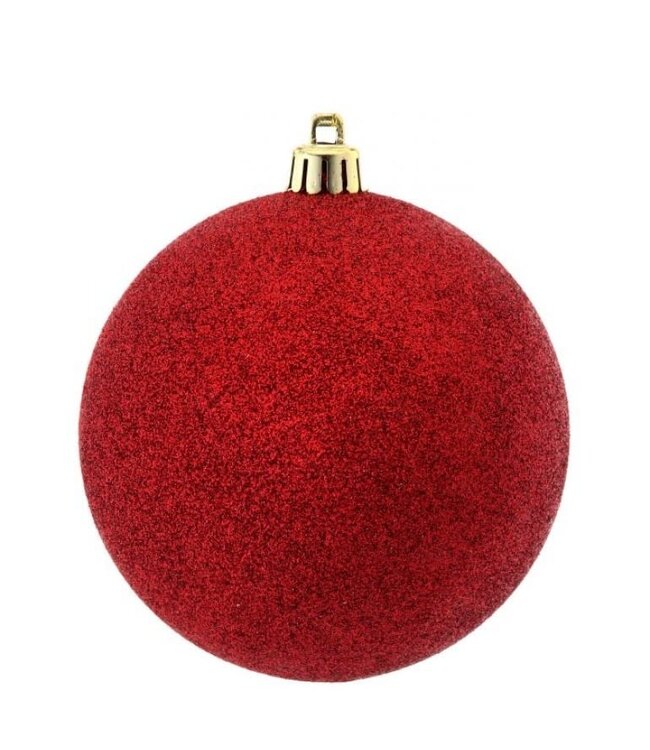 Vacuum Plate Glitter Ball 5.5" Ornament