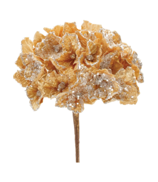 29.5in Gold Hydrangea Stem