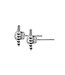 BRIGHTON Sparkle Square Mini Post Earrings Silver