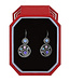 BRIGHTON Halo French Wire Earrings with Gift Box -Tanzanite