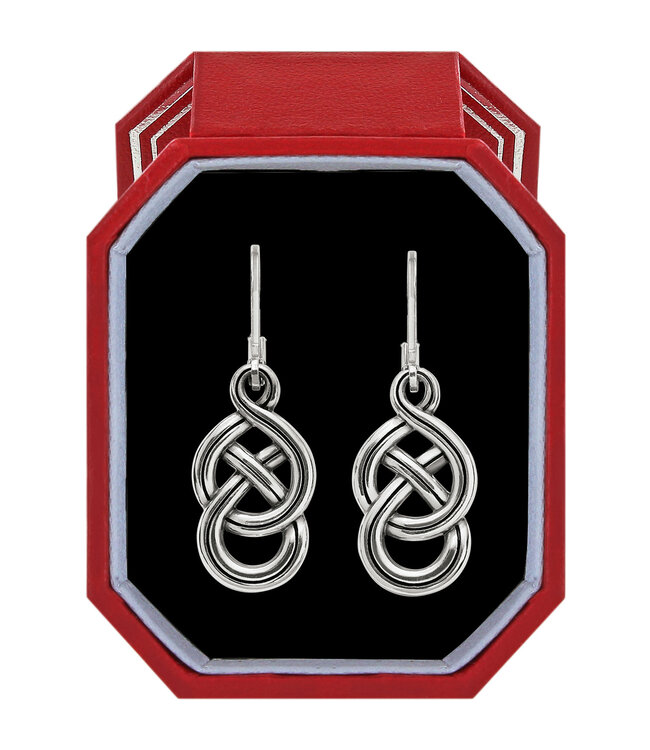 BRIGHTON Interlok Braid Petite Leverback Earrings Gift Box