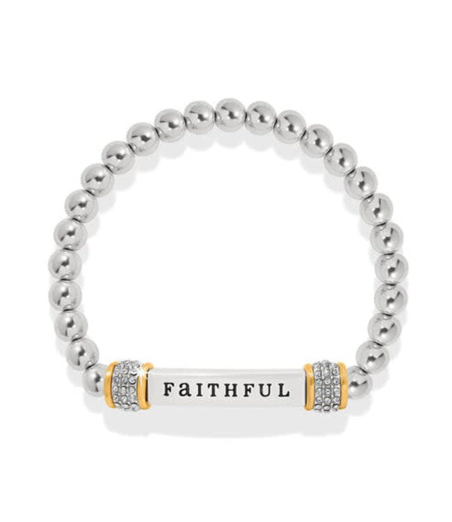 BRIGHTON Meridian Faithful Two Tone Stretch Bracelet