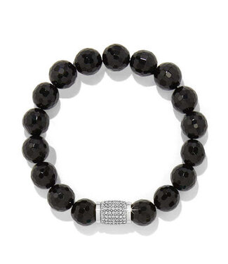BRIGHTON Meridian Solis Black Beaded Stretch Bracelet