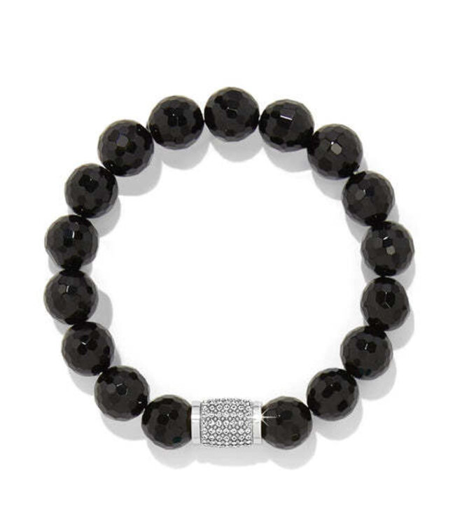BRIGHTON Meridian Solis Black Beaded Stretch Bracelet