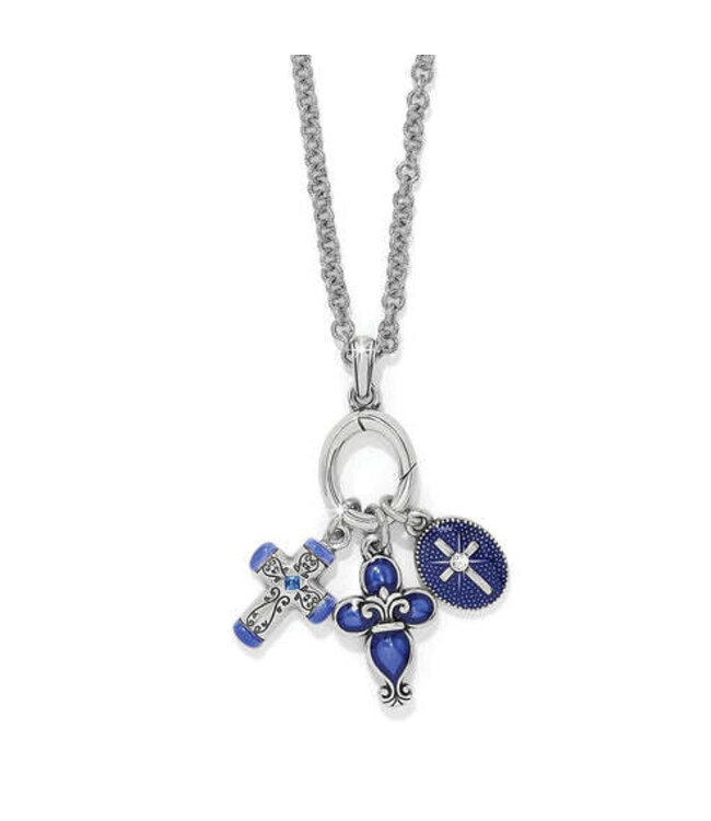 BRIGHTON Unity Cross Blue Necklace