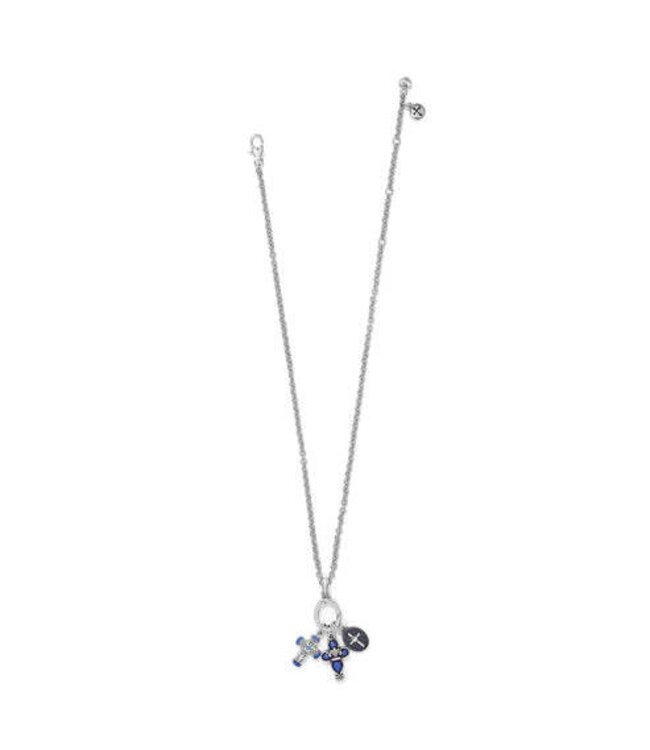BRIGHTON Unity Cross Blue Necklace