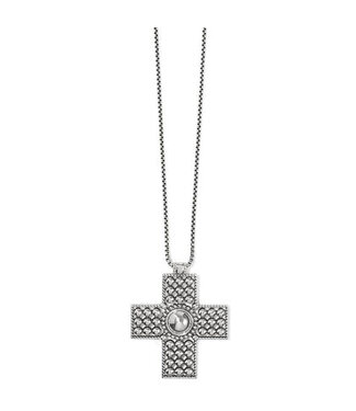 BRIGHTON Pretty Tough Cross Necklace