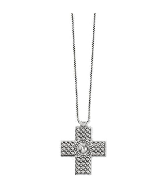 BRIGHTON Pretty Tough Cross Necklace