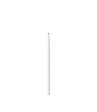 LED Tall Taper Candle, Nordic White, Smooth 21.7"