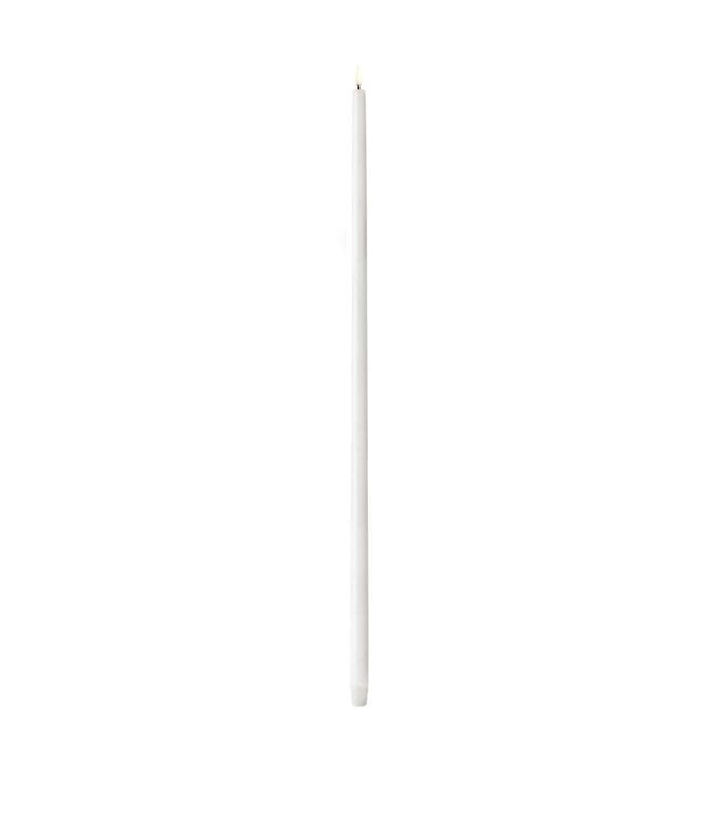 LED Tall Taper Candle, Nordic White, Smooth 29.5"