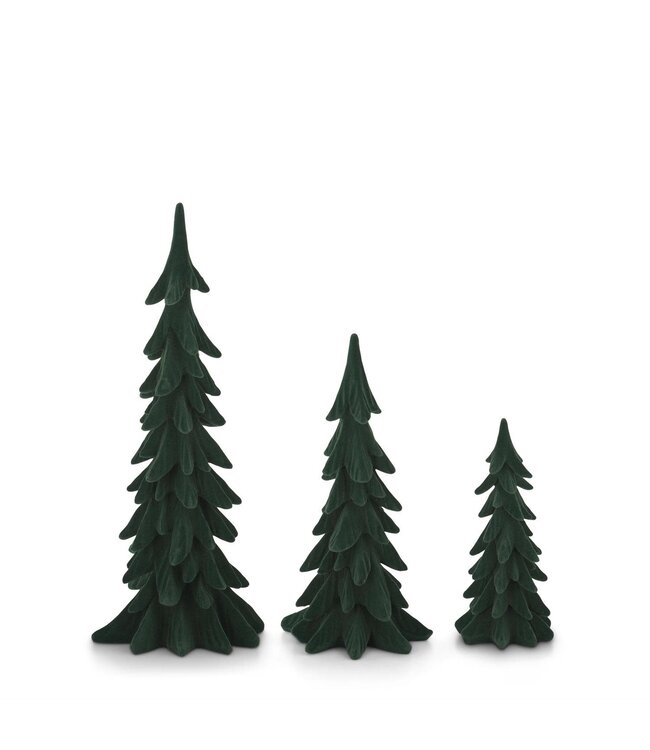 Green Velvet Christmas Trees-sold individually