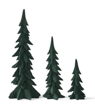 Dark Green Velvet Christmas Trees