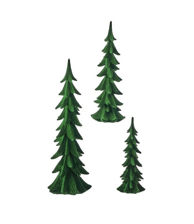 Resin Flocked Tree - Sold Individually