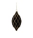 Black & Gold Velvet Ornament - Sold Individually
