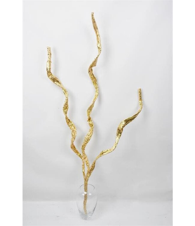 41” Curly Spray, Gold